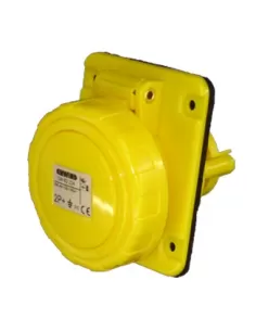 Base de enchufe fija Gewiss 10ø empotrada estanca 2p t 16a 110v 4h gw62224 bases industriales